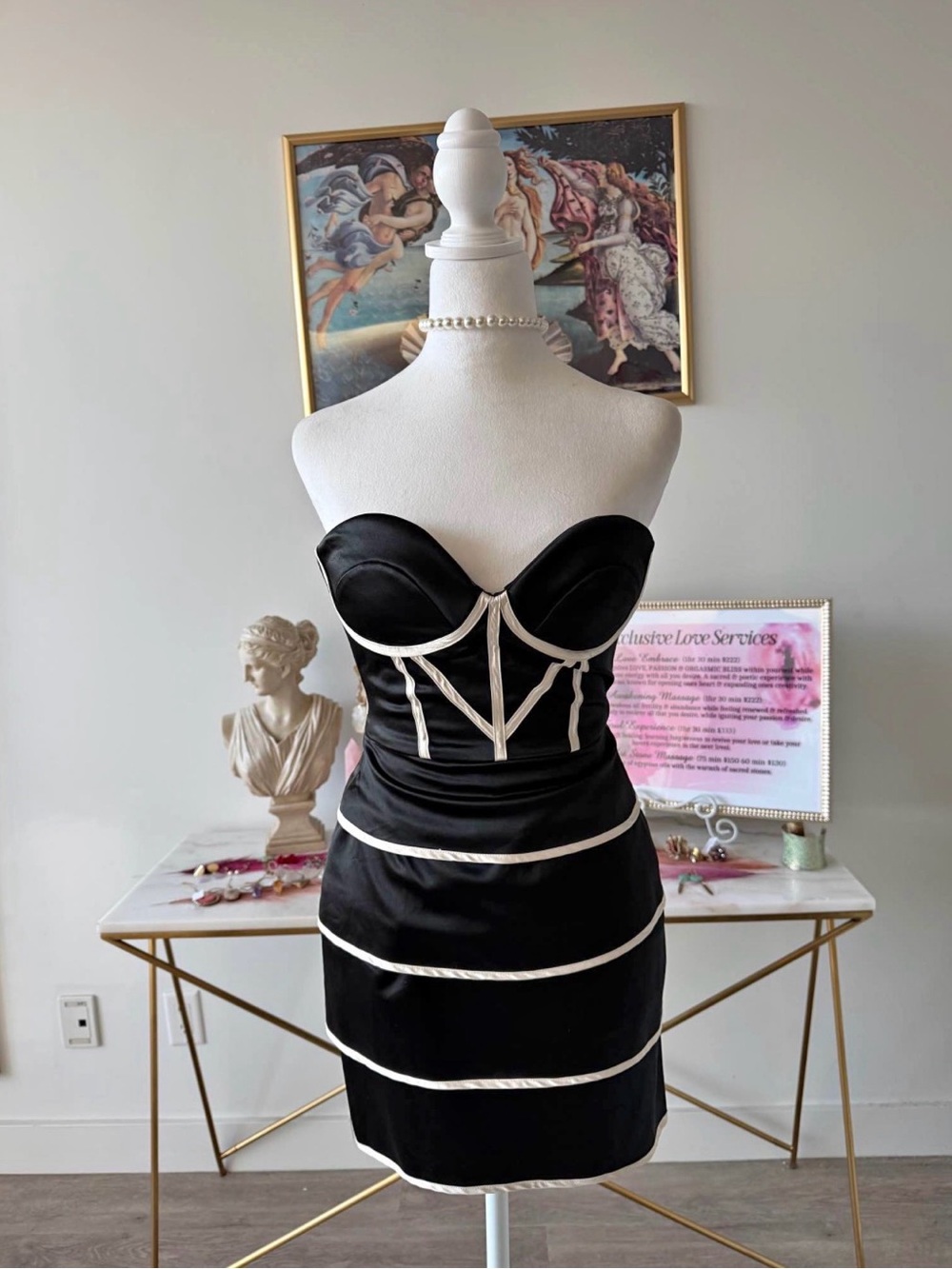Bebe Satin Mini Dress | XXS